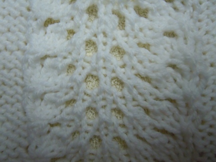 ostrich plume panel knitting pattern